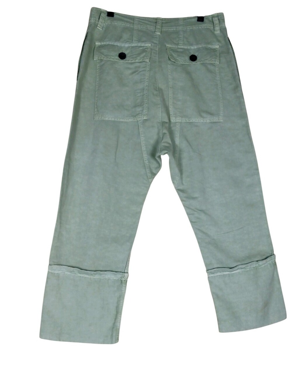 Zara Light Sage Green Utility Pants Size Medium 32in waist 23in Inseam. - Picture 3 of 10
